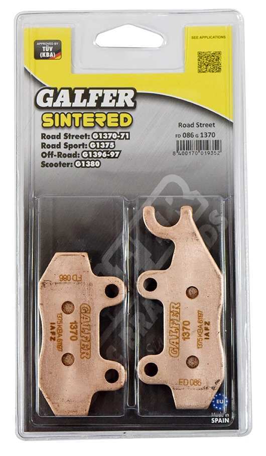 Pastillas de freno traseras Galfer para Can Am Commander 1000 XT-P 2014-2015 Foto 1 de 1