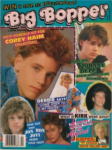 Big Bopper Magazine Febbraio 1989 Corey Haim Guns N Roses NKOTB Bon Jovi Menudo - Foto 1 di 21