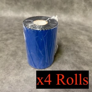 4  Wax Thermal Transfer Ribbon for Zebra Printer 110mm x 450M 4.17" x 1476" Roll - Afbeelding 1 van 5