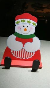 Avon Mrs. Snowman Cook Book /I-Pad Holder  - Picture 1 of 5