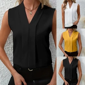 Light and Breathable V Neck Vest for Women Ideal for Spring and Summer Outings - Picture 1 of 84