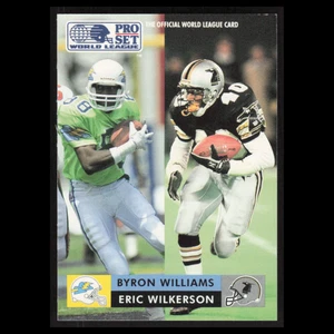 Byron Williams/Eric Wilkerson #24 1991 Pro Set WLAF Football Card NFL NM - Picture 1 of 3