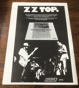 Anuncio de álbum ZZ 1972 - Rio Grande Bud - recorte de revista vintage - Imagen 1 de 1