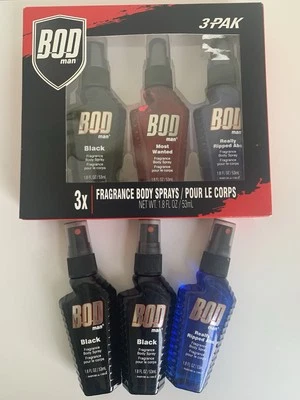 Bod Man 6 Pack Black Really Ripped Abs Most Wanted & Black 1.8 Oz Each - Image 1 of 4