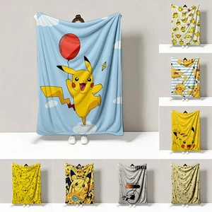 3D Pikachu Anime Printed Series Sleep Blanket Sofa Bed Sheet Blanket - Photo 1/19