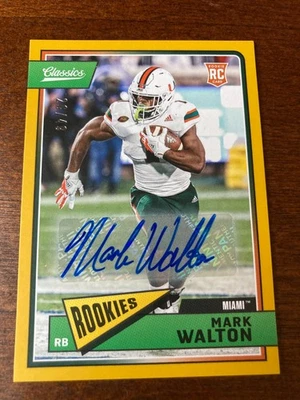 2018 Panini Autograph Mark Walton Auto /49 - Image 1 of 2