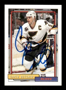 1992-93 Topps 281 Garth Butcher signed auto autograph  MZ BXCP56 - Picture 1 of 2