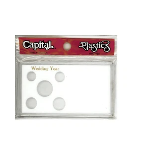 Plásticos White Capital 5 monedas EE. UU. Tipo Set Soporte (Centavo a Medio Dólar) - Imagen 1 de 2