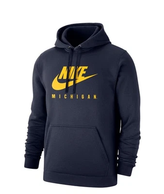 Sudadera con capucha para hombre talla grande | Michigan Wolverines Nike Club College Foto 1 de 4