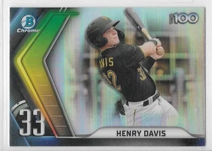 2022 Bowman Chrome Scouts Top 100 #BTP-33 HENRY DAVIS Pirates **free shipping** - Picture 1 of 2