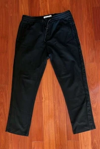 Zara Womens Joggers Pants Size 32 Black Drawstring Elastic Waist Athleisure - Picture 1 of 3