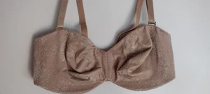 LUNAIRE 40D BEIGE JACQUARD BLUMEN BÜGEL TRÄGERLOS MEHRFACH IM BH - Bild 1 von 17