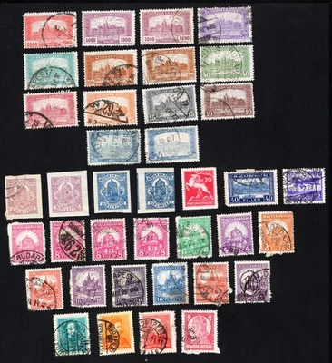 Hungary 1920-33 set of stamps Mi# 324-513 MH/used CV=20$ - Image 1 of 2