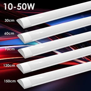 Lámpara de habitación húmeda LED 30-150 cm lámpara de bañera lámpara de techo taller lámpara de oficina - Imagen 1 de 21