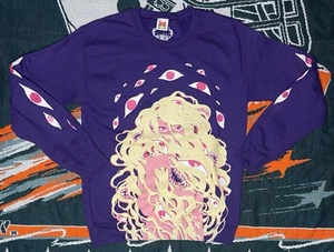 OMOCAT x Riibrego Fall 2018 Collaboration Purple Sweater Sweatshirt Size Small - Picture 1 of 17