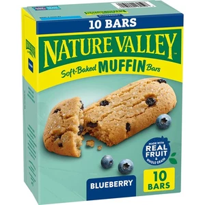 Nature Valley Soft-Baked Muffin Snack Bars, Blueberry, 10 Count, 12.4 OZ - Picture 1 of 7
