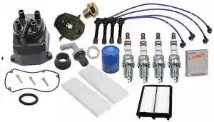 Tune-Up Cap-Rotor-NGK Wires-Spark Plug PCV Kit 00-02 for Honda Accord EX Vtech - Picture 1 of 1