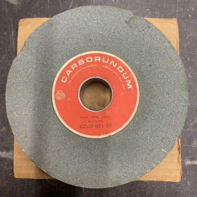 CARBORUNDUM 7 X 1 X 1-1/4 3600 rpm ABRASIVES METAL/STEEL GRINDING WHEEL Made USA - Image 1 of 4