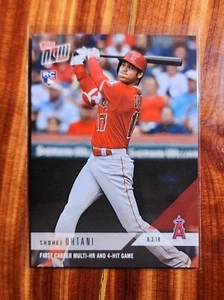 2018 Topps Now SHOHEI OHTANI First Multi-HR & 4-Hit RC #553 (8/3/2018) PR=2,957 - Picture 1 of 2