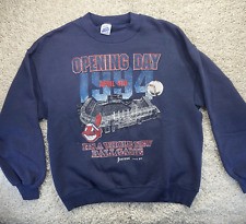 vtg 90's cleveland indians 1994 opening day sweater men's L