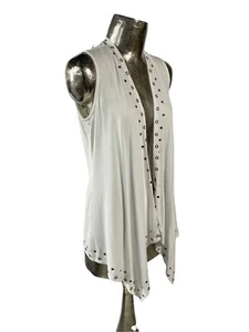 MARBLE Womens Cardigan Top Size Small 8 White Sleeveless EU36 NEW RRP £46 - Picture 1 of 11