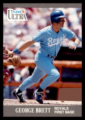 1991 Ultra #144 George Brett Kansas City Royals - Image 1 of 2