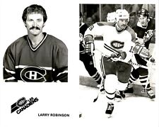 LG897 1988 Original Photo LARRY ROBINSON Canadian Hockey Star MONTREAL CANADIENS