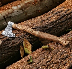 Handgefertigte maßgeschneiderte Ragnar Wikinger-Axt, Walhalla-Axt König nordische Axt bestes Geschenk für ihn - Bild 1 von 8