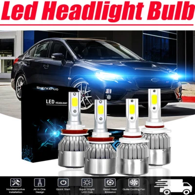 Faros LED para Subaru WRX/STI 2015-2018 haz alto bajo 8000 k azul hielo Foto 1 de 4