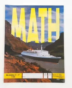 Accelerated Christian Education ACE School of Tommorrow Algebra 1 PACE 7 - Foto 1 di 1