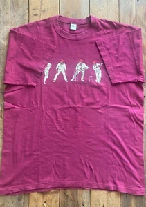 Vintage Barbados Cricket T-Shirt - River Bay - XXL - Burgundy - Picture 1 of 10