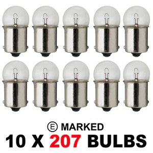 10 x 207 Bombillas Traseras De Freno 5W Coche Auto Furgoneta Bombilla R5W BA15s - Imagen 1 de 3