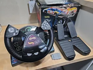Hot Wheels Mattel Racing Steering Wheel Pedals N64 PS1 Sega Saturn Petty Games - Picture 1 of 19