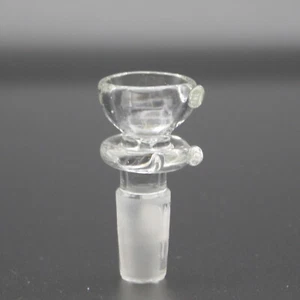 Klares Laborglas Rutsche Maria Trichter Schüssel 10 14 mm 18 mm passend Tabak Wasserpfeife Bong - Bild 1 von 3