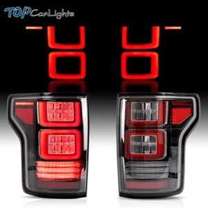 VLAND Clear LED Tail Lights For Ford F150 Pickup 15-20 W/Red Turn Signal Lights - Picture 1 of 14