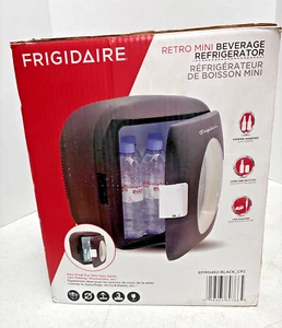 Frigidaire Retro 12 Can Mini Beverage Refrigerators Model EFMIS462-Black New - Picture 1 of 9