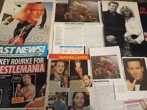 MICKEY ROURKE CELEBRITY CLIPPINGS PACK 30+ GOOD CONDITION - Picture 1 of 1