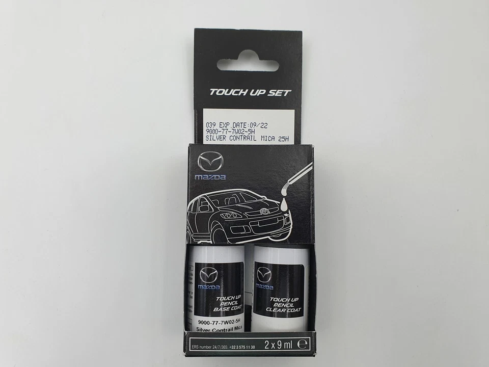 Kit de pincel de retoque original Mazda Silver Contrail Mica 25H OEM part 900077 - Imagem 1 de 1