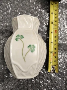 Belleek Clover Bud Vase - Picture 1 of 3