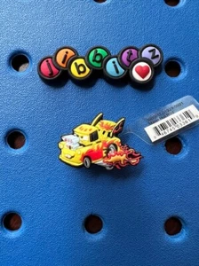 Hot Rod Mater Authentic Jibbitz Shoe Charm for Crocs. Rare 1st Generation! (NEW) - Picture 1 of 2