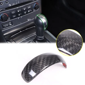 Dry Carbon Gear Shifter Knob Trim For Infiniti G Series Nissan Patrol 2013-2017 - Picture 1 of 11