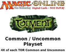 MTGO Magic Online TOR Torment Playset 396 Cards 4x Common/Uncommon