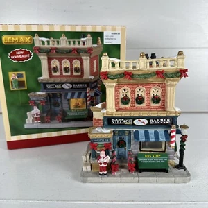 Lemax Christmas Village East Village Barber Shop Lighted Building 2021 - Picture 1 of 9