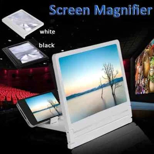 3D Handy Bildschirm Lupe Faltbar HD Video Verstärker Ständer Universal UK - Bild 1 von 5