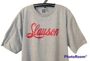 Nipsey Hussle SLAUSON Short Sleeve Shirt THE MARATHON Size 3XL Gray Red Hip Hop