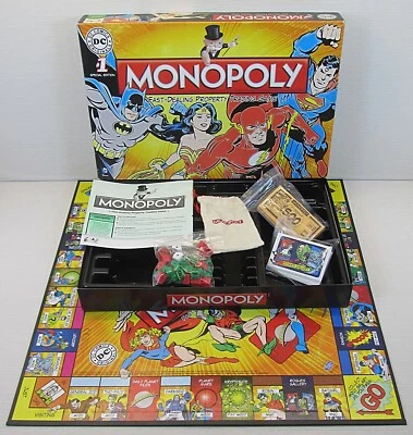 Monopoly DC Comics #1 Special Edition Hasbro 2014  Batman Wonder Woman Superman - Image 1 of 4