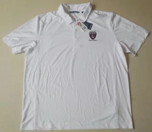 HARVARD MEDICAL SCHOOL POLO SHIRT GOLF MENS XL (46-48) NWT WHITE CUTTER & BUCK - Picture 1 of 3