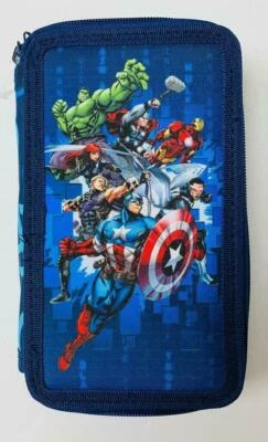 Marvel Avengers Federmäppchen Schüleretui MIT Inhalt Mädchen Geschenk 25 Teile