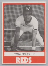 Tom Foley 1980 TCMA #19 Waterbury Red Minor League Baseball Card