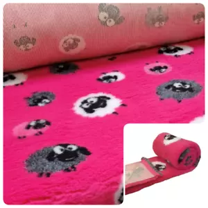 PnH Veterinary Bedding® - Tierarztbett / Welpen-Whelfensvlies - PINK SHEEP - Bild 1 von 6